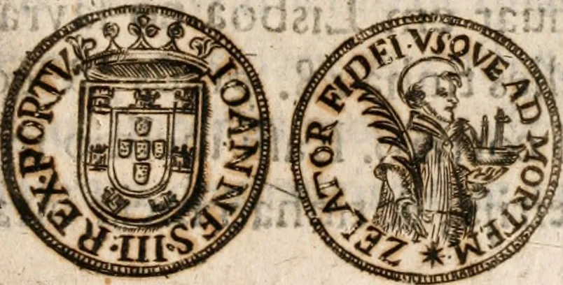 An illustration from Noticias de Portugal, offerecidas a el rey N.S. Dom Ioao o IV, 1655, leaf 202