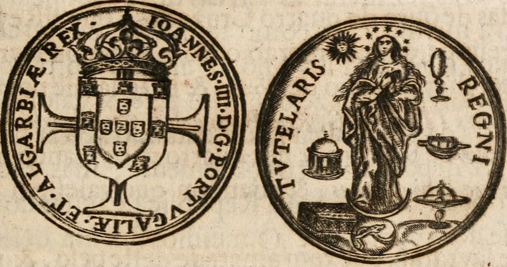 An illustration from Noticias de Portugal, offerecidas a el rey N.S. Dom Ioao o IV, 1655, leaf 206