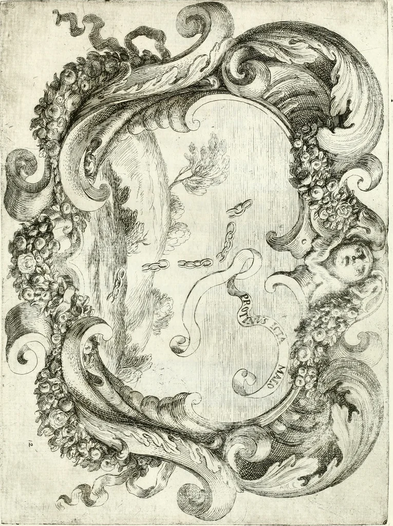 An illustration from Noticias fvnebres de las magestvosas exeqvias que hizo la felicissima Ciudad de Palermo, cabeça coronada de Sicilia en la mverte de Maria Lvysa de Borbon Nvestra Señora Reyna de las Españas de orden del excelentissimo Señor Dvqve de Vzeda, Virrey, y Capitan General deste Reyno, execvtada por el ilvstre D. Lvys Riggio, 1689, leaf 116