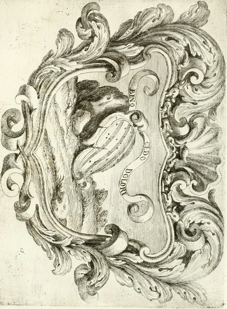 An illustration from Noticias fvnebres de las magestvosas exeqvias que hizo la felicissima Ciudad de Palermo, cabeça coronada de Sicilia en la mverte de Maria Lvysa de Borbon Nvestra Señora Reyna de las Españas de orden del excelentissimo Señor Dvqve de Vzeda, Virrey, y Capitan General deste Reyno, execvtada por el ilvstre D. Lvys Riggio, 1689, leaf 120