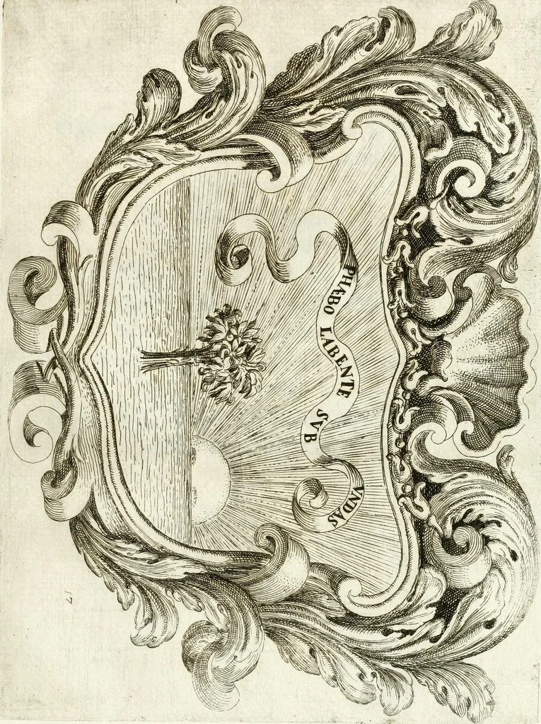 An illustration from Noticias fvnebres de las magestvosas exeqvias que hizo la felicissima Ciudad de Palermo, cabeça coronada de Sicilia en la mverte de Maria Lvysa de Borbon Nvestra Señora Reyna de las Españas de orden del excelentissimo Señor Dvqve de Vzeda, Virrey, y Capitan General deste Reyno, execvtada por el ilvstre D. Lvys Riggio, 1689, leaf 140