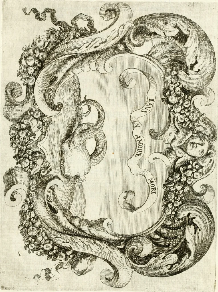 An illustration from Noticias fvnebres de las magestvosas exeqvias que hizo la felicissima Ciudad de Palermo, cabeça coronada de Sicilia en la mverte de Maria Lvysa de Borbon Nvestra Señora Reyna de las Españas de orden del excelentissimo Señor Dvqve de Vzeda, Virrey, y Capitan General deste Reyno, execvtada por el ilvstre D. Lvys Riggio, 1689, leaf 66