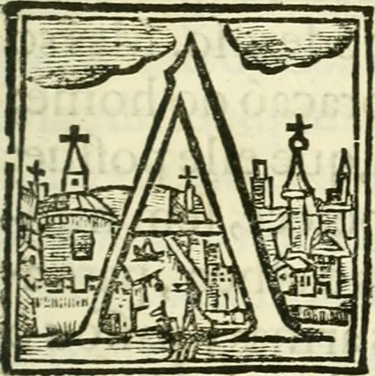 An illustration from Noticias summarias das perseguições da missam de Cochinchina, principiada, & continuada pelos padres da Companhia de Jesu .., 1700, leaf 18