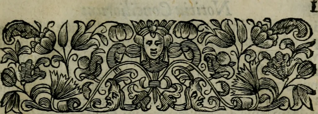 An illustration from Notitia conciliorvm sanctae ecclesiae : in qua elucidantur exactissimè tùm sacri Canones, tùm veteres, nouique Ecclesiae Ritus, tùm praecipuae partes Ecclesiasticae Historiae, 1669, leaf 18
