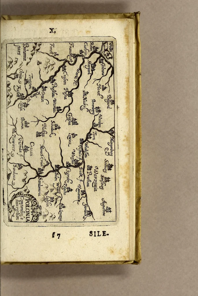 An illustration from Notitia S.R.I. principum. Genealogica & stemmatographica. Ad historiæ statúsque hodierni cognitionem plurimúm faciens. : Cui externorum item regum & principum aliquot similis cognitio accedit., 1658, leaf 617