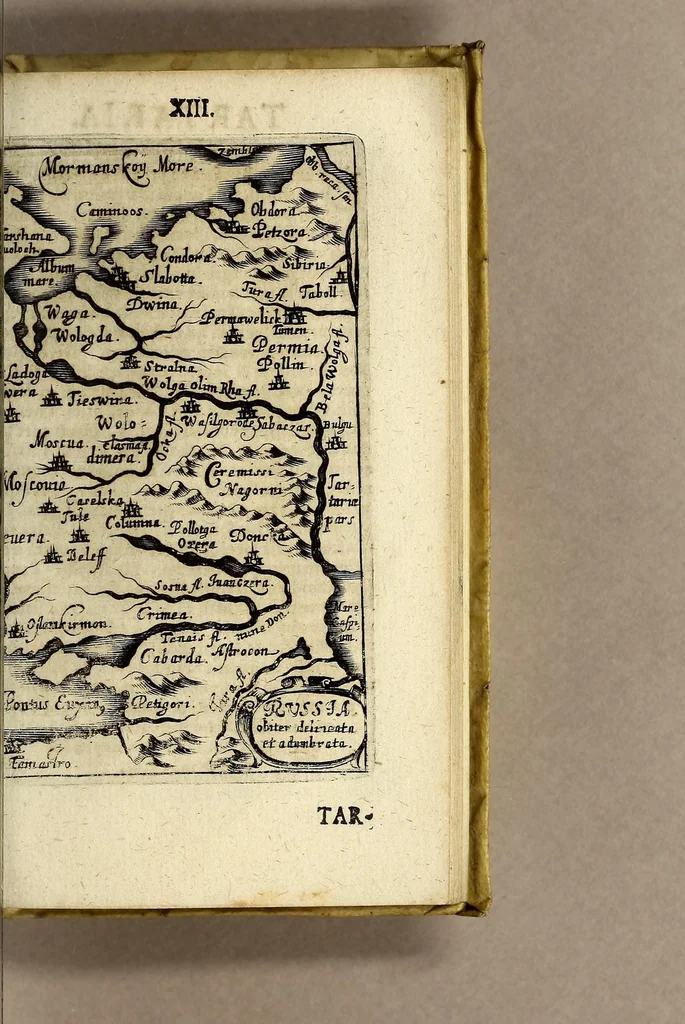 An illustration from Notitia S.R.I. principum. Genealogica & stemmatographica. Ad historiæ statúsque hodierni cognitionem plurimúm faciens. : Cui externorum item regum & principum aliquot similis cognitio accedit., 1658, leaf 623