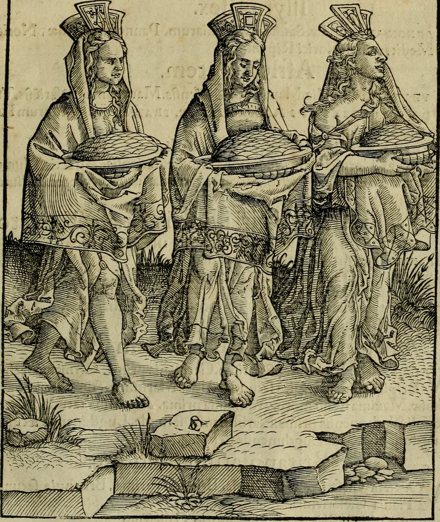 An illustration from Notitia vtraqve cvm orientis tvm occidentis vltra Arcadii Honoriiqve Cæsarvm tempora, illustre uetustatis monumentum, imò thesaurus prorsum incomparabilis : Præcedit aute D. Andreæ Alciati libellus, De magistratib. ciuilibusq; ac militaribus officijs, partim ex hac ipsa Notitia, partim aliunde desumptus : cvi succedit Descriptio urbis Romæ, quæ sub titulo Pub. Victoris circumfertur : & altera urbis Constantinopolitanæ incerto autore, nunquã antehac typis excusa, imperialium uidelicet ac primariaru sedium utriusq reipub : svbiungitur Notitiis uetustus liber De rebvs bellicis ad Theodosium Aug & filios eius Arcadium atq; Honorium, ut uidetur, scriptus incerto autore : item, ne quid de antiquo exemplari omitteretur, Disputatio Adriani Aug. & Epicteti philosophi, 1552, leaf 116