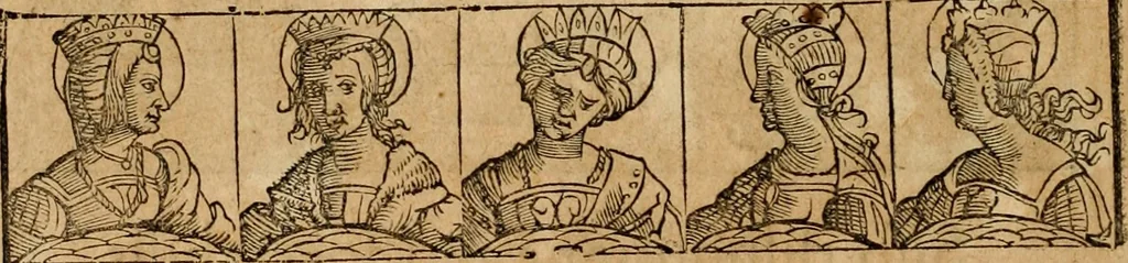 An illustration from Notitia vtraqve cvm orientis tvm occidentis vltra Arcadii Honoriiqve Cæsarvm tempora, illustre uetustatis monumentum, imò thesaurus prorsum incomparabilis : Præcedit aute D. Andreæ Alciati libellus, De magistratib. ciuilibusq; ac militaribus officijs, partim ex hac ipsa Notitia, partim aliunde desumptus : cvi succedit Descriptio urbis Romæ, quæ sub titulo Pub. Victoris circumfertur : & altera urbis Constantinopolitanæ incerto autore, nunquã antehac typis excusa, imperialium uidelicet ac primariaru sedium utriusq reipub : svbiungitur Notitiis uetustus liber De rebvs bellicis ad Theodosium Aug & filios eius Arcadium atq; Honorium, ut uidetur, scriptus incerto autore : item, ne quid de antiquo exemplari omitteretur, Disputatio Adriani Aug. & Epicteti philosophi, 1552, leaf 153