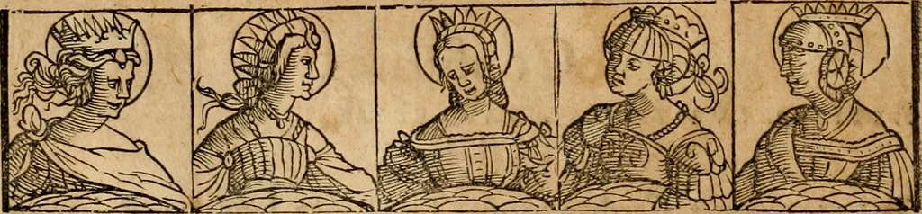 An illustration from Notitia vtraqve cvm orientis tvm occidentis vltra Arcadii Honoriiqve Cæsarvm tempora, illustre uetustatis monumentum, imò thesaurus prorsum incomparabilis : Præcedit aute D. Andreæ Alciati libellus, De magistratib. ciuilibusq; ac militaribus officijs, partim ex hac ipsa Notitia, partim aliunde desumptus : cvi succedit Descriptio urbis Romæ, quæ sub titulo Pub. Victoris circumfertur : & altera urbis Constantinopolitanæ incerto autore, nunquã antehac typis excusa, imperialium uidelicet ac primariaru sedium utriusq reipub : svbiungitur Notitiis uetustus liber De rebvs bellicis ad Theodosium Aug & filios eius Arcadium atq; Honorium, ut uidetur, scriptus incerto autore : item, ne quid de antiquo exemplari omitteretur, Disputatio Adriani Aug. & Epicteti philosophi, 1552, leaf 153