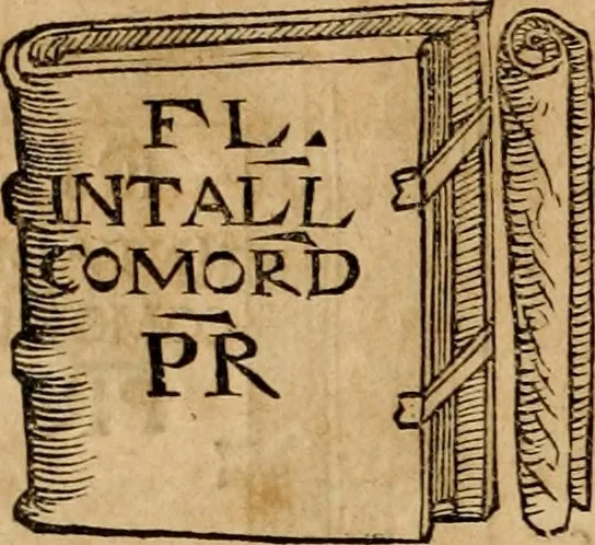 An illustration from Notitia vtraqve cvm orientis tvm occidentis vltra Arcadii Honoriiqve Cæsarvm tempora, illustre uetustatis monumentum, imò thesaurus prorsum incomparabilis : Præcedit aute D. Andreæ Alciati libellus, De magistratib. ciuilibusq; ac militaribus officijs, partim ex hac ipsa Notitia, partim aliunde desumptus : cvi succedit Descriptio urbis Romæ, quæ sub titulo Pub. Victoris circumfertur : & altera urbis Constantinopolitanæ incerto autore, nunquã antehac typis excusa, imperialium uidelicet ac primariaru sedium utriusq reipub : svbiungitur Notitiis uetustus liber De rebvs bellicis ad Theodosium Aug & filios eius Arcadium atq; Honorium, ut uidetur, scriptus incerto autore : item, ne quid de antiquo exemplari omitteretur, Disputatio Adriani Aug. & Epicteti philosophi, 1552, leaf 167