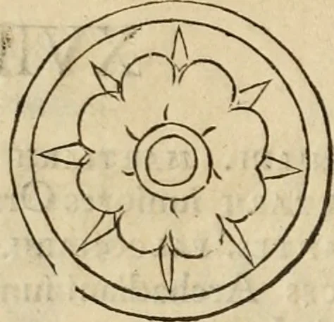 An illustration from Notitia vtraqve cvm orientis tvm occidentis vltra Arcadii Honoriiqve Cæsarvm tempora, illustre uetustatis monumentum, imò thesaurus prorsum incomparabilis : Præcedit aute D. Andreæ Alciati libellus, De magistratib. ciuilibusq; ac militaribus officijs, partim ex hac ipsa Notitia, partim aliunde desumptus : cvi succedit Descriptio urbis Romæ, quæ sub titulo Pub. Victoris circumfertur : & altera urbis Constantinopolitanæ incerto autore, nunquã antehac typis excusa, imperialium uidelicet ac primariaru sedium utriusq reipub : svbiungitur Notitiis uetustus liber De rebvs bellicis ad Theodosium Aug & filios eius Arcadium atq; Honorium, ut uidetur, scriptus incerto autore : item, ne quid de antiquo exemplari omitteretur, Disputatio Adriani Aug. & Epicteti philosophi, 1552, leaf 41