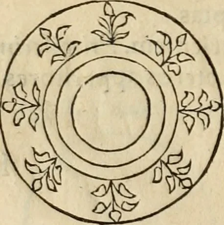 An illustration from Notitia vtraqve cvm orientis tvm occidentis vltra Arcadii Honoriiqve Cæsarvm tempora, illustre uetustatis monumentum, imò thesaurus prorsum incomparabilis : Præcedit aute D. Andreæ Alciati libellus, De magistratib. ciuilibusq; ac militaribus officijs, partim ex hac ipsa Notitia, partim aliunde desumptus : cvi succedit Descriptio urbis Romæ, quæ sub titulo Pub. Victoris circumfertur : & altera urbis Constantinopolitanæ incerto autore, nunquã antehac typis excusa, imperialium uidelicet ac primariaru sedium utriusq reipub : svbiungitur Notitiis uetustus liber De rebvs bellicis ad Theodosium Aug & filios eius Arcadium atq; Honorium, ut uidetur, scriptus incerto autore : item, ne quid de antiquo exemplari omitteretur, Disputatio Adriani Aug. & Epicteti philosophi, 1552, leaf 41