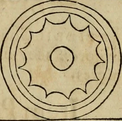 An illustration from Notitia vtraqve cvm orientis tvm occidentis vltra Arcadii Honoriiqve Cæsarvm tempora, illustre uetustatis monumentum, imò thesaurus prorsum incomparabilis : Præcedit aute D. Andreæ Alciati libellus, De magistratib. ciuilibusq; ac militaribus officijs, partim ex hac ipsa Notitia, partim aliunde desumptus : cvi succedit Descriptio urbis Romæ, quæ sub titulo Pub. Victoris circumfertur : & altera urbis Constantinopolitanæ incerto autore, nunquã antehac typis excusa, imperialium uidelicet ac primariaru sedium utriusq reipub : svbiungitur Notitiis uetustus liber De rebvs bellicis ad Theodosium Aug & filios eius Arcadium atq; Honorium, ut uidetur, scriptus incerto autore : item, ne quid de antiquo exemplari omitteretur, Disputatio Adriani Aug. & Epicteti philosophi, 1552, leaf 48
