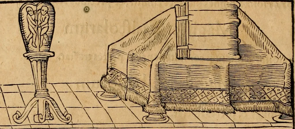 An illustration from Notitia vtraqve cvm orientis tvm occidentis vltra Arcadii Honoriiqve Cæsarvm tempora, illustre uetustatis monumentum, imò thesaurus prorsum incomparabilis : Præcedit aute D. Andreæ Alciati libellus, De magistratib. ciuilibusq; ac militaribus officijs, partim ex hac ipsa Notitia, partim aliunde desumptus : cvi succedit Descriptio urbis Romæ, quæ sub titulo Pub. Victoris circumfertur : & altera urbis Constantinopolitanæ incerto autore, nunquã antehac typis excusa, imperialium uidelicet ac primariaru sedium utriusq reipub : svbiungitur Notitiis uetustus liber De rebvs bellicis ad Theodosium Aug & filios eius Arcadium atq; Honorium, ut uidetur, scriptus incerto autore : item, ne quid de antiquo exemplari omitteretur, Disputatio Adriani Aug. & Epicteti philosophi, 1552, leaf 65