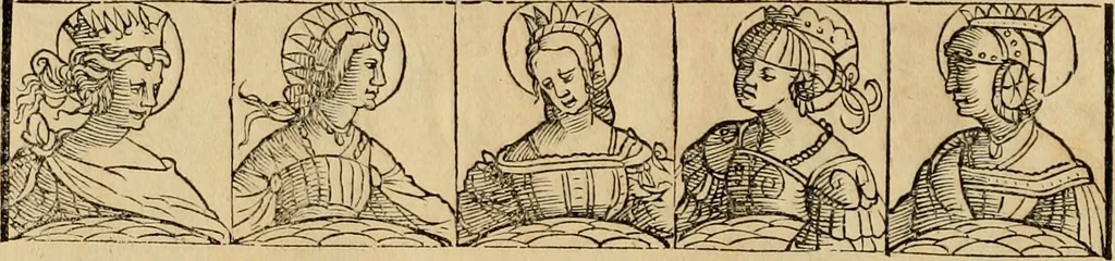 An illustration from Notitia vtraqve cvm orientis tvm occidentis vltra Arcadii Honoriiqve Cæsarvm tempora, illustre uetustatis monumentum, imò thesaurus prorsum incomparabilis : Præcedit aute D. Andreæ Alciati libellus, De magistratib. ciuilibusq; ac militaribus officijs, partim ex hac ipsa Notitia, partim aliunde desumptus : cvi succedit Descriptio urbis Romæ, quæ sub titulo Pub. Victoris circumfertur : & altera urbis Constantinopolitanæ incerto autore, nunquã antehac typis excusa, imperialium uidelicet ac primariaru sedium utriusq reipub : svbiungitur Notitiis uetustus liber De rebvs bellicis ad Theodosium Aug & filios eius Arcadium atq; Honorium, ut uidetur, scriptus incerto autore : item, ne quid de antiquo exemplari omitteretur, Disputatio Adriani Aug. & Epicteti philosophi, 1552, leaf 69