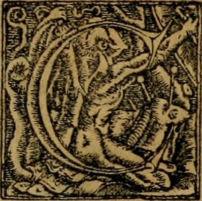 An illustration from Notitia vtraqve cvm orientis tvm occidentis vltra Arcadii Honoriiqve Cæsarvm tempora, illustre uetustatis monumentum, imò thesaurus prorsum incomparabilis : Præcedit aute D. Andreæ Alciati libellus, De magistratib. ciuilibusq; ac militaribus officijs, partim ex hac ipsa Notitia, partim aliunde desumptus : cvi succedit Descriptio urbis Romæ, quæ sub titulo Pub. Victoris circumfertur : & altera urbis Constantinopolitanæ incerto autore, nunquã antehac typis excusa, imperialium uidelicet ac primariaru sedium utriusq reipub : svbiungitur Notitiis uetustus liber De rebvs bellicis ad Theodosium Aug & filios eius Arcadium atq; Honorium, ut uidetur, scriptus incerto autore : item, ne quid de antiquo exemplari omitteretur, Disputatio Adriani Aug. & Epicteti philosophi, 1552, leaf 8