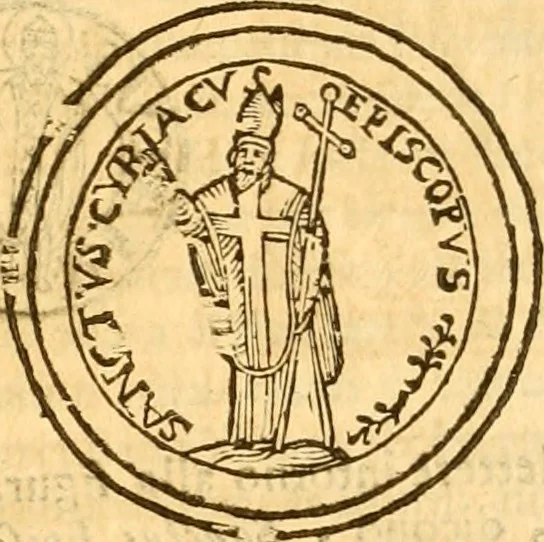 An illustration from Notitie historiche della citta d'Ancona : gia termine dell' antico regno d'Italia con diuersi auuenimenti nella Marca Anconitana, & in detto regno accaduti, 1675, leaf 542