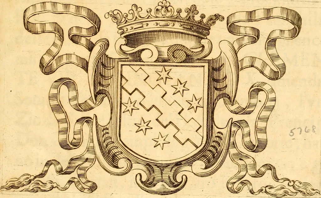 An illustration from Notitie historiche della citta d'Ancona : gia termine dell' antico regno d'Italia con diuersi auuenimenti nella Marca Anconitana, & in detto regno accaduti, 1675, leaf 6