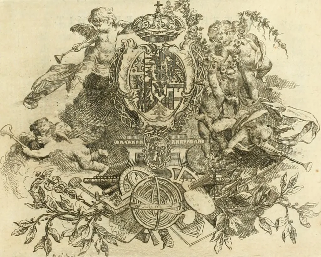 An illustration from Notizie de' professori del disegno da Cimabue in qua, 1768, leaf 8
