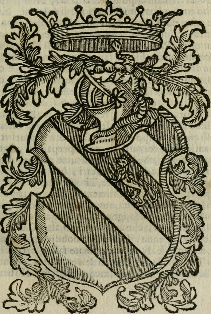 An illustration from Notizie di nobiltà, 1672, leaf 104