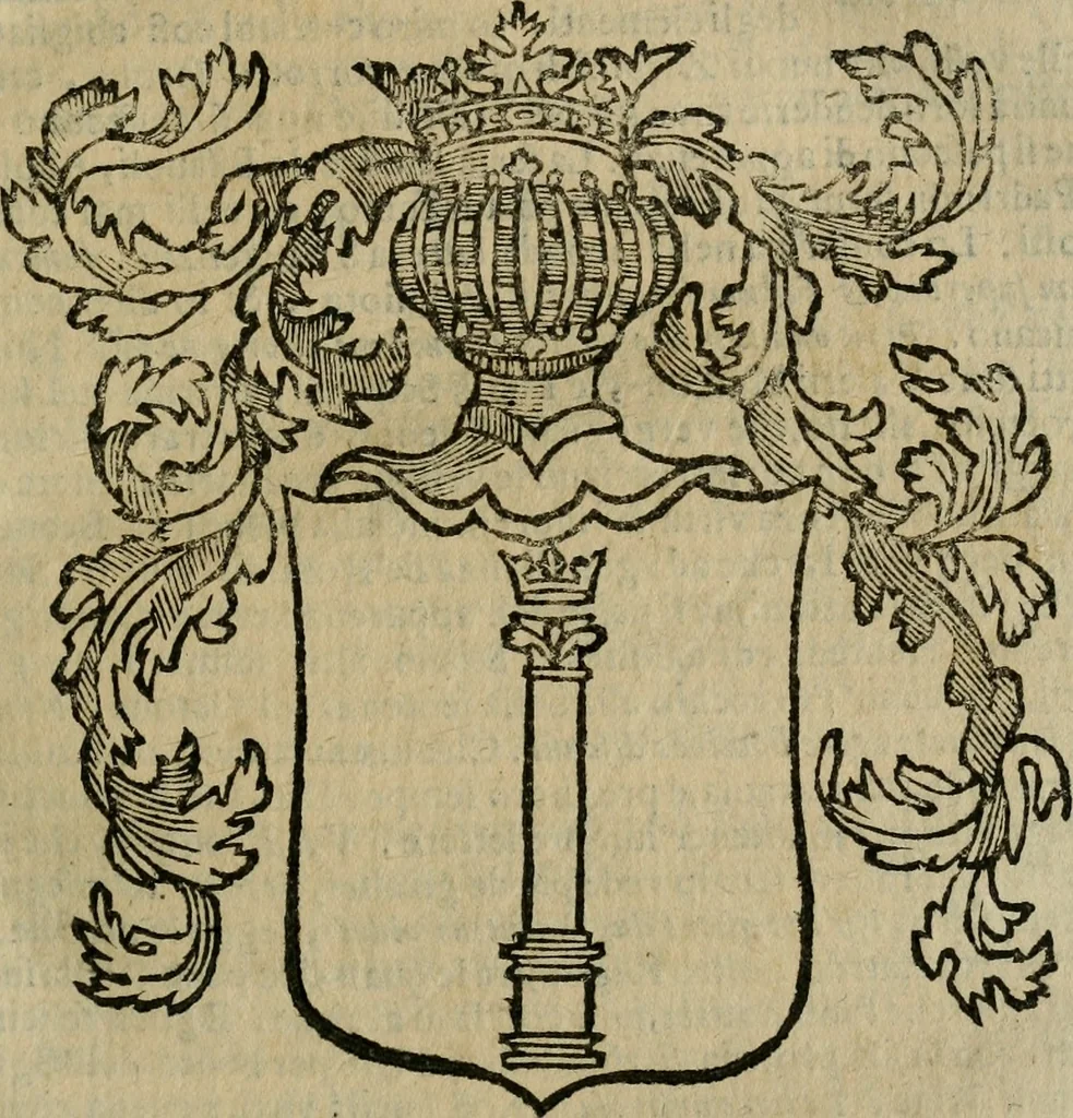 An illustration from Notizie di nobiltà, 1672, leaf 162