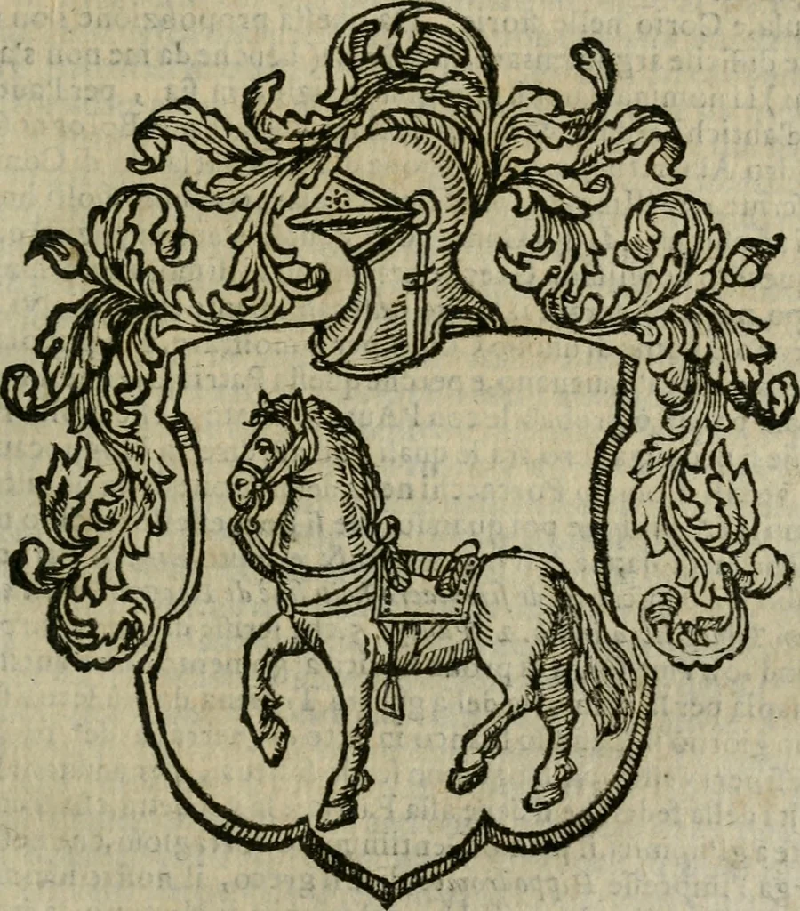 An illustration from Notizie di nobiltà, 1672, leaf 364
