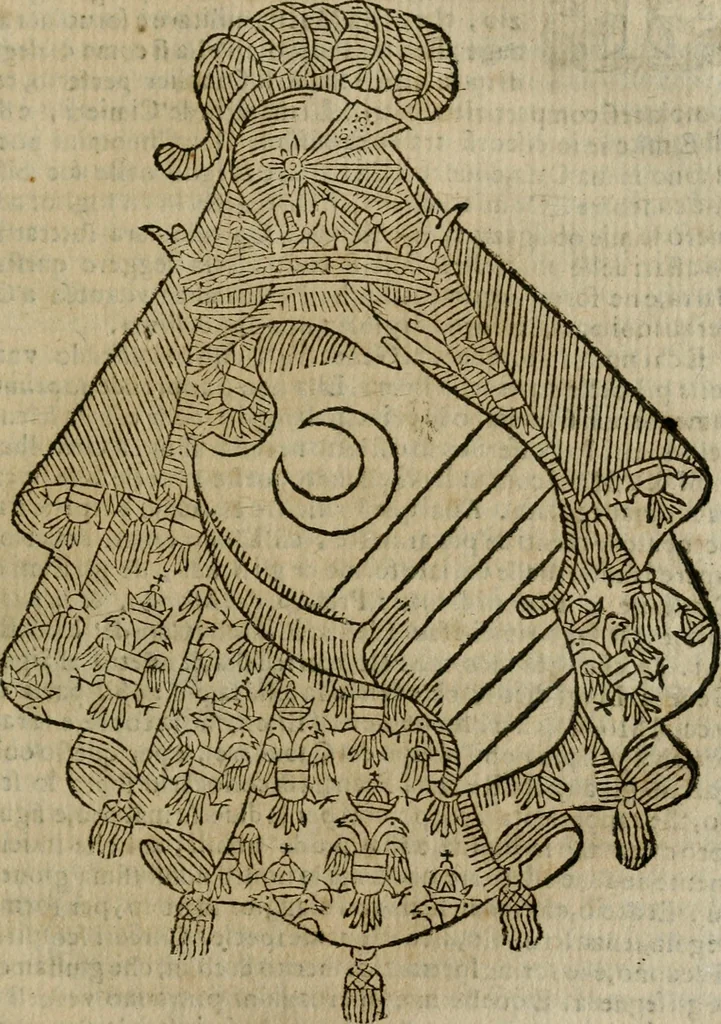 An illustration from Notizie di nobiltà, 1672, leaf 376