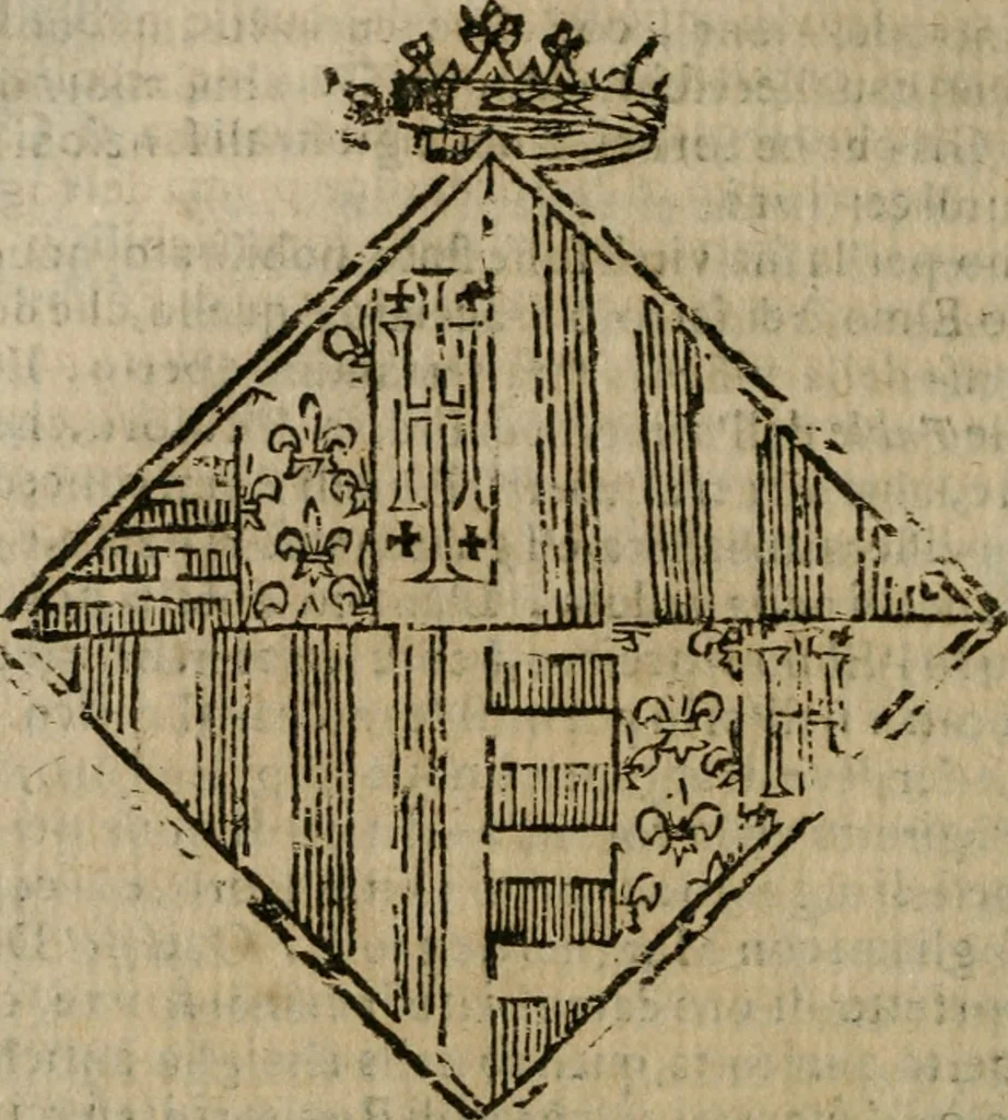 An illustration from Notizie di nobiltà, 1672, leaf 379