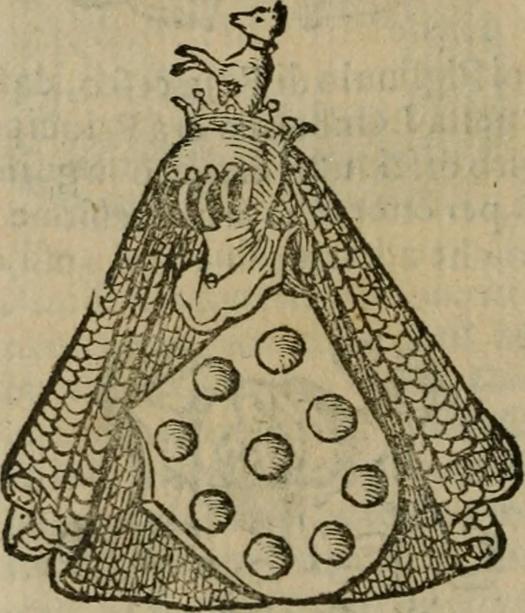 An illustration from Notizie di nobiltà, 1672, leaf 385