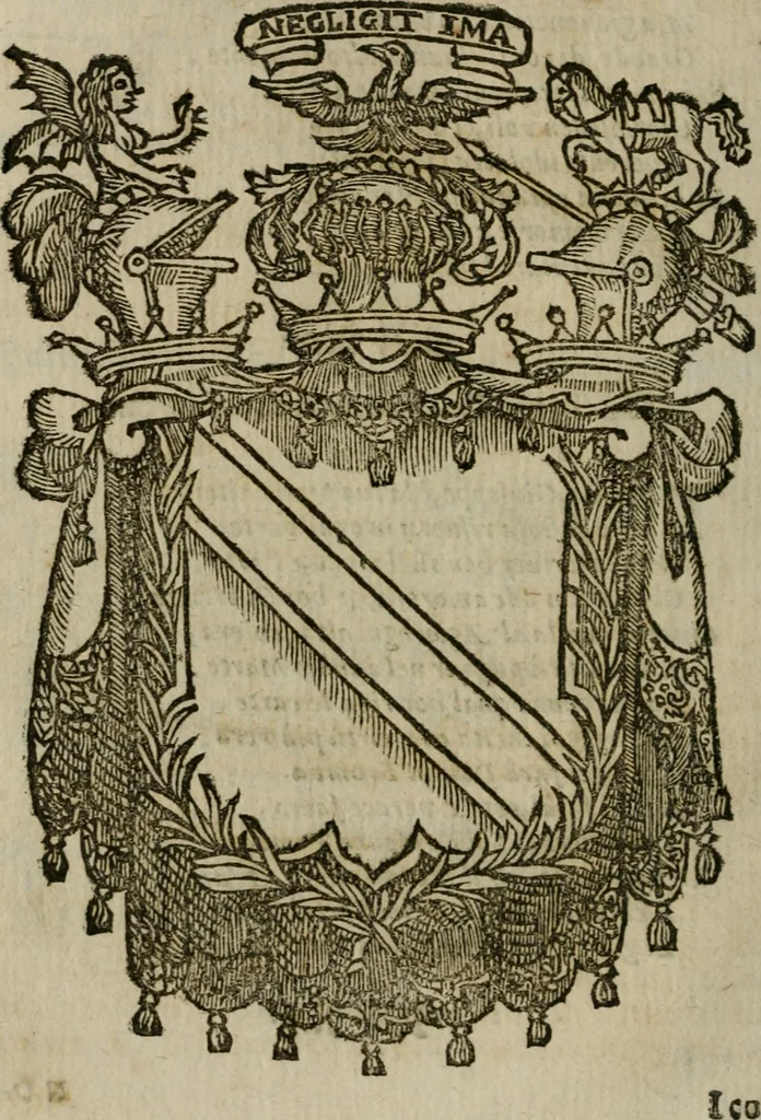 An illustration from Notizie di nobiltà, 1672, leaf 39
