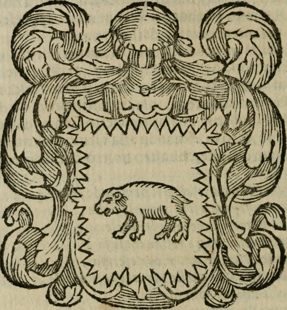 An illustration from Notizie di nobiltà, 1672, leaf 393