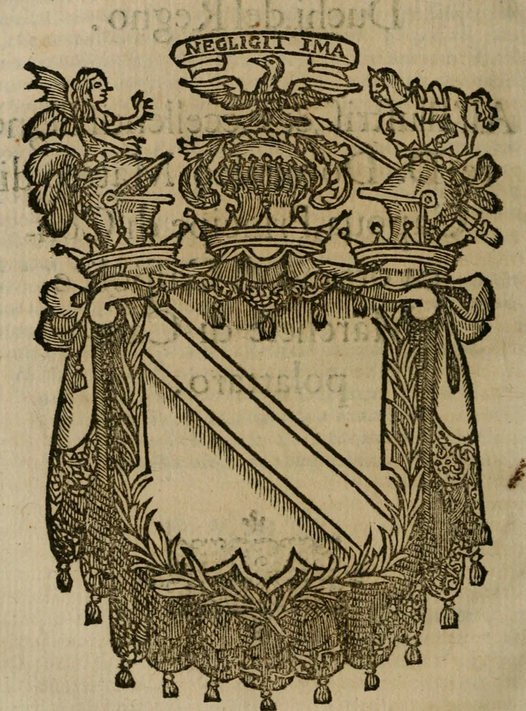 An illustration from Notizie di nobiltà, 1672, leaf 455