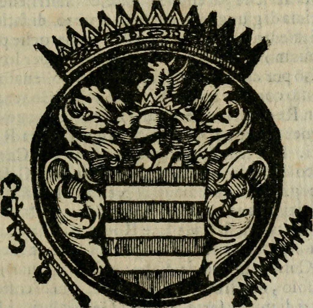 An illustration from Notizie di nobiltà, 1672, leaf 50