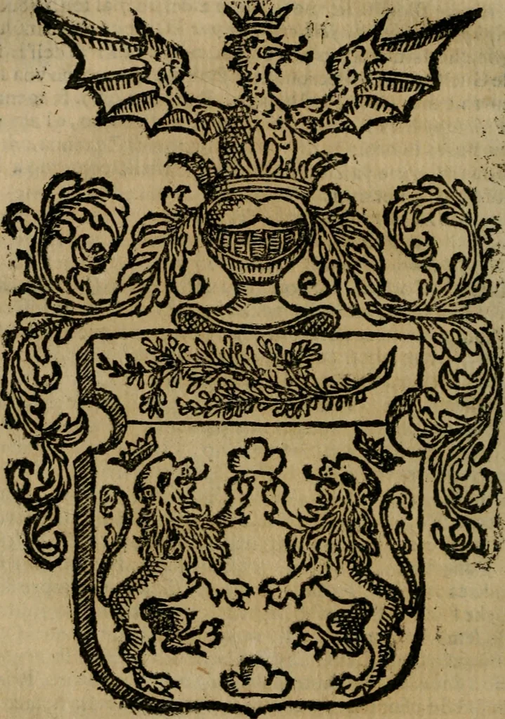 An illustration from Notizie di nobiltà, 1672, leaf 77