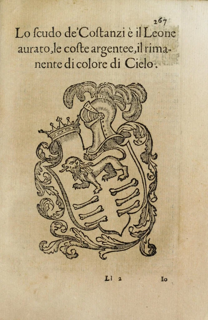 An illustration from Notizie di nobiltà : lettere, 1672, leaf 311