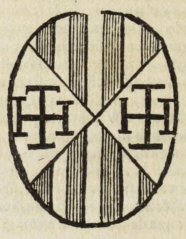 An illustration from Notizie di nobiltà : lettere, 1672, leaf 336