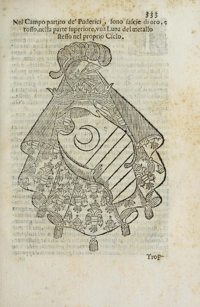 An illustration from Notizie di nobiltà : lettere, 1672, leaf 377