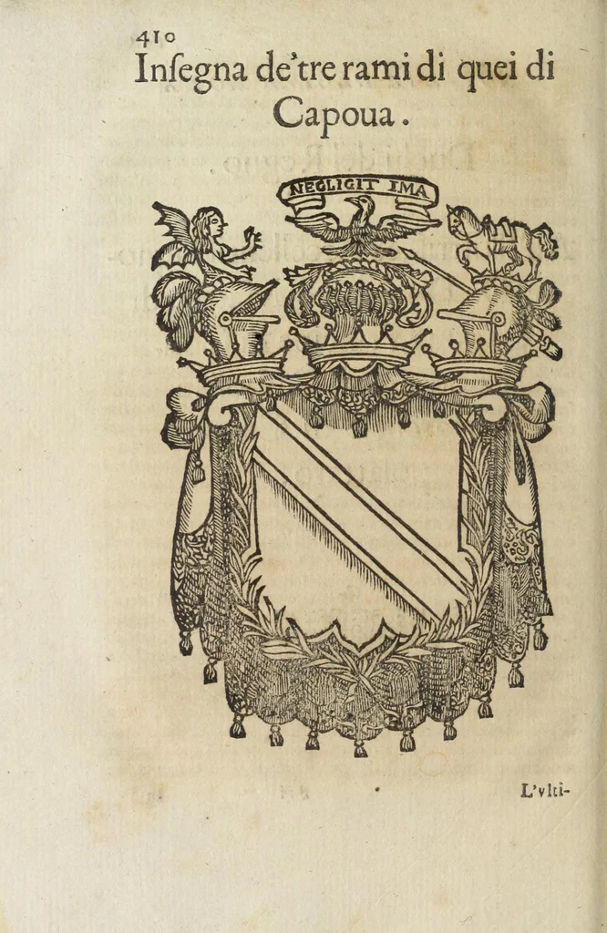 An illustration from Notizie di nobiltà : lettere, 1672, leaf 456