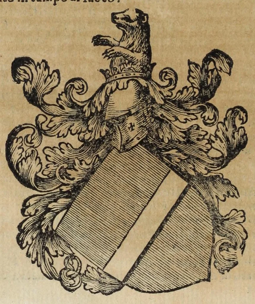 An illustration from Notizie di nobiltà : lettere, 1672, leaf 54