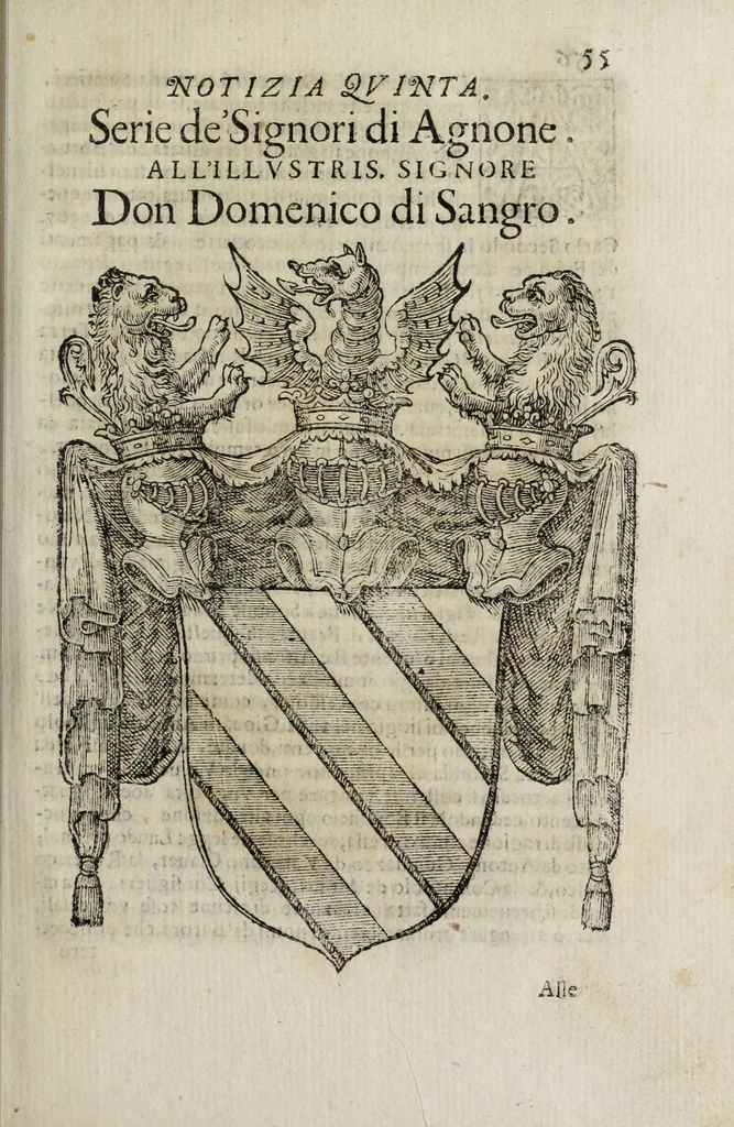 An illustration from Notizie di nobiltà : lettere, 1672, leaf 95