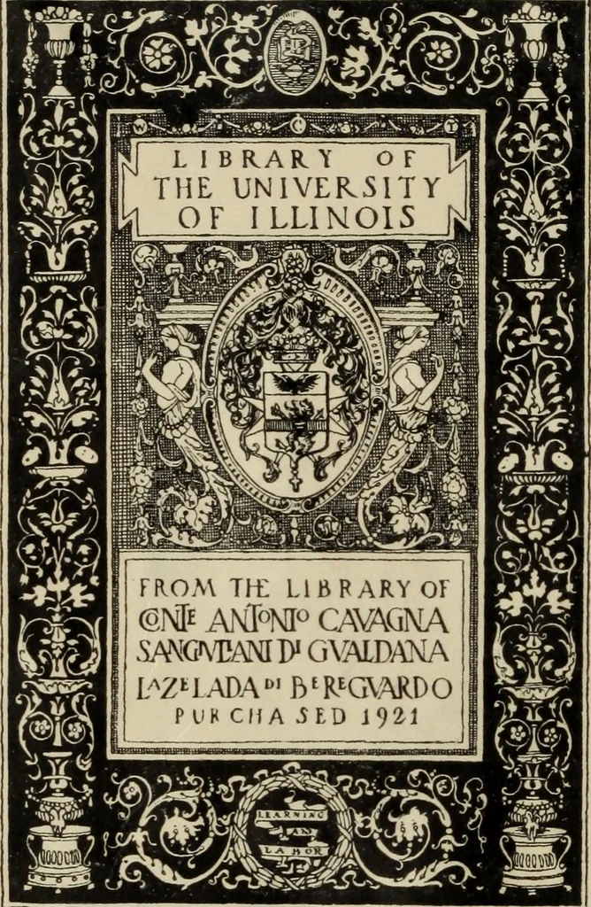 An illustration from Notizie istoriche delle chiese fiorentine, divise ne' suoi quartieri, 1754, leaf 1