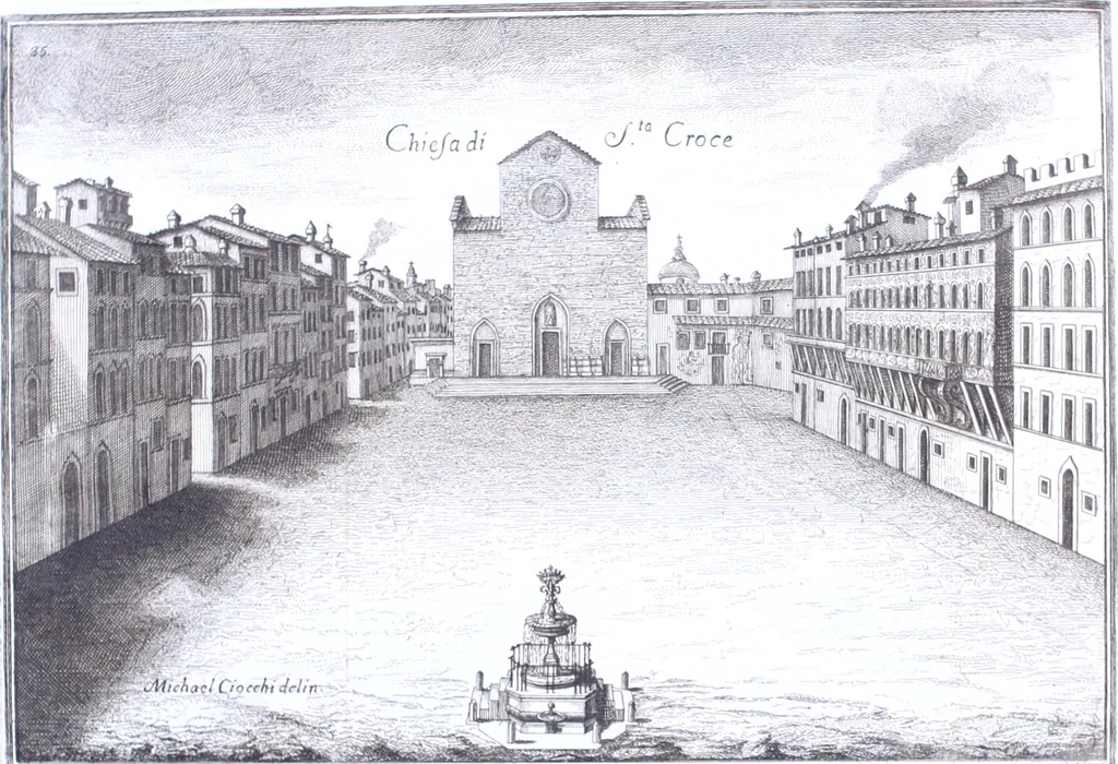 An illustration from Notizie istoriche delle chiese fiorentine, divise ne' suoi quartieri, 1754, leaf 48