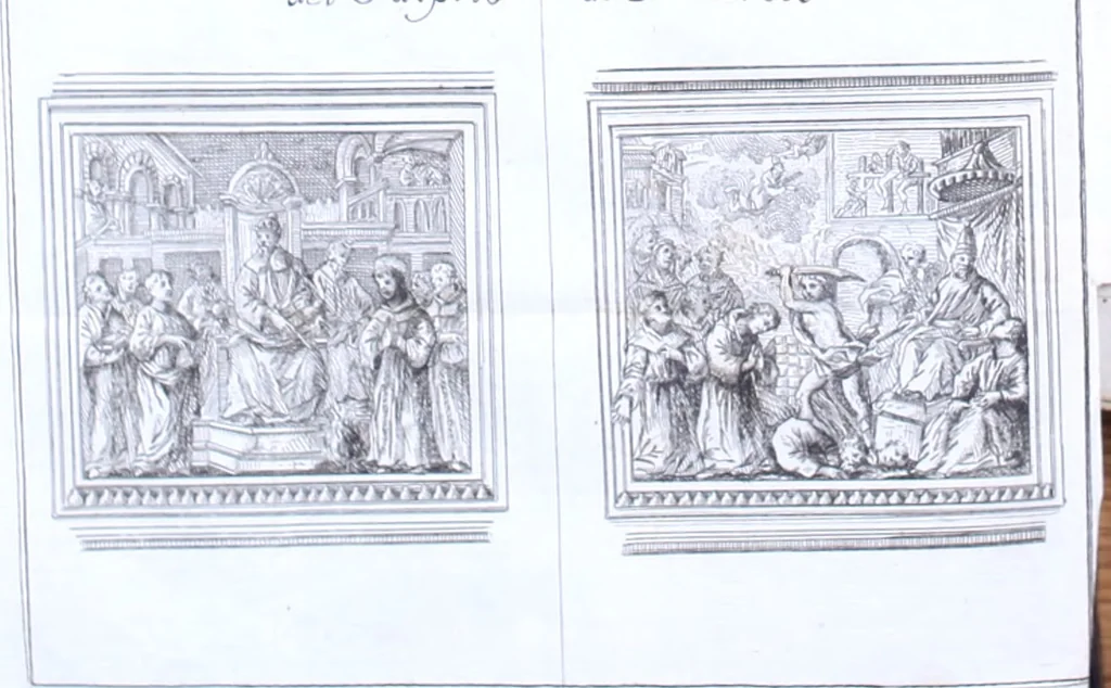 An illustration from Notizie istoriche delle chiese fiorentine, divise ne' suoi quartieri, 1754, leaf 74