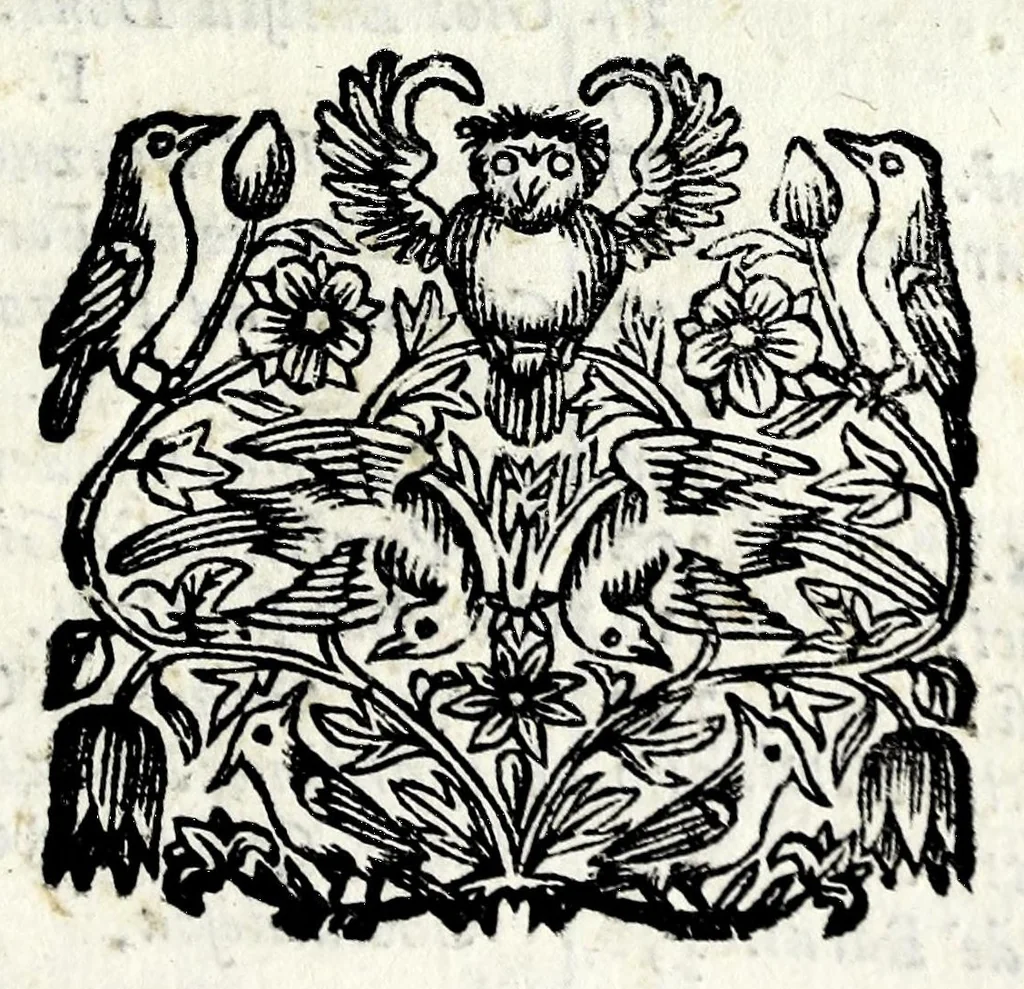 An illustration from Notizie letterarie, ed istoriche intorno agli uomini illustri dell'Accademia fiorentina, 1700, leaf 403