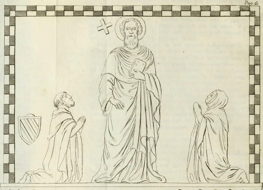 An illustration from Notizie storiche delle chiese e monasteri di Venezia, e di Torcello : tratte dalle chiese veneziane, e torcellane, 1758, leaf 107