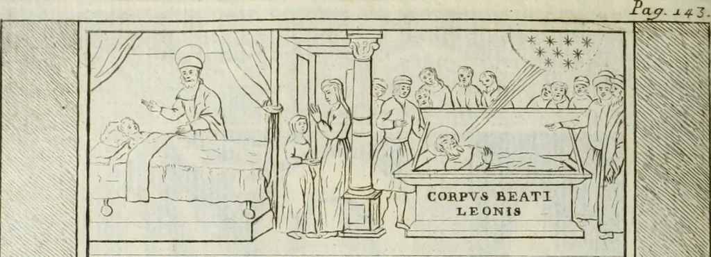 An illustration from Notizie storiche delle chiese e monasteri di Venezia, e di Torcello : tratte dalle chiese veneziane, e torcellane, 1758, leaf 195