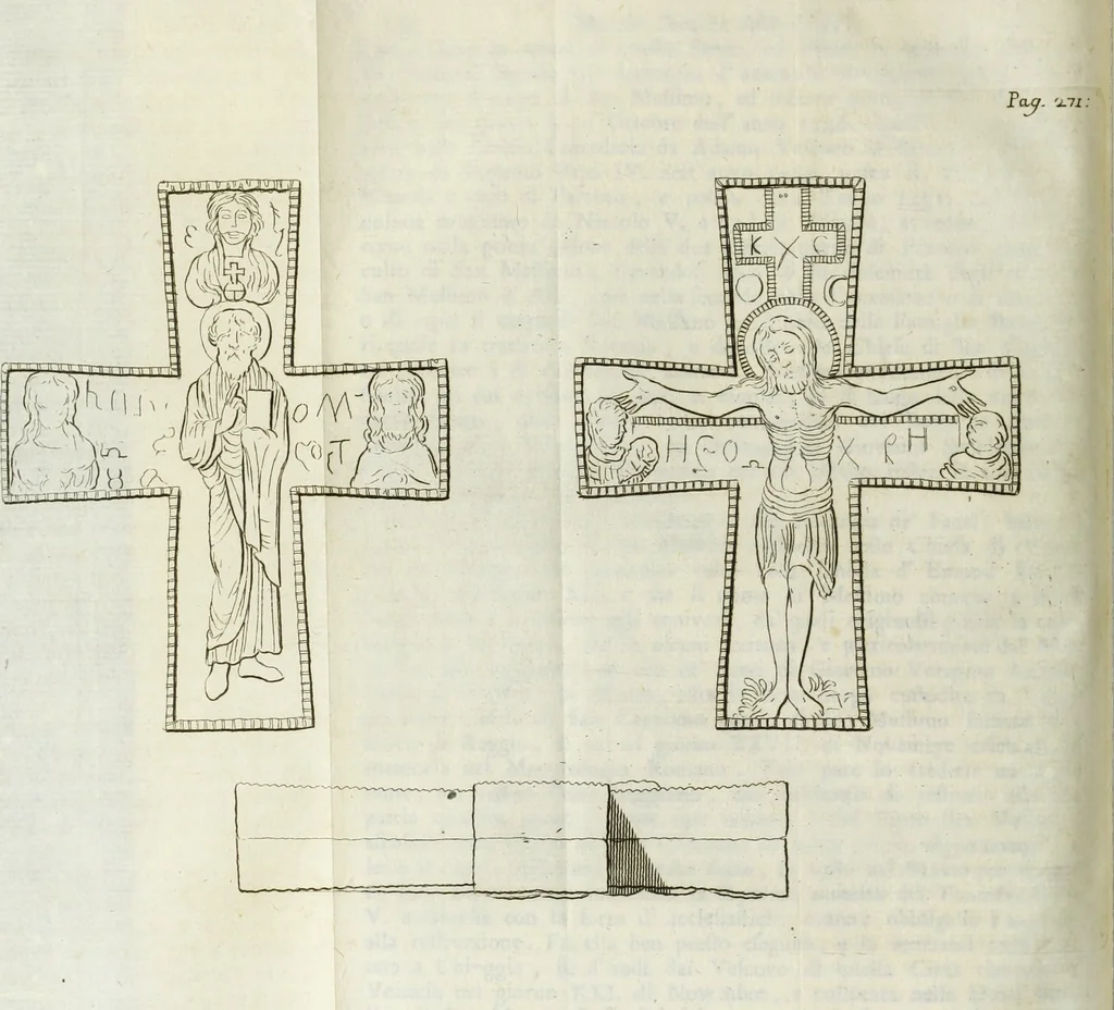 An illustration from Notizie storiche delle chiese e monasteri di Venezia, e di Torcello : tratte dalle chiese veneziane, e torcellane, 1758, leaf 337