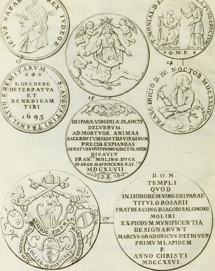 An illustration from Notizie storiche delle chiese e monasteri di Venezia, e di Torcello : tratte dalle chiese veneziane, e torcellane, 1758, leaf 37