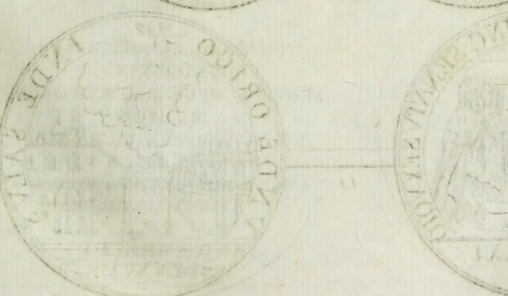 An illustration from Notizie storiche delle chiese e monasteri di Venezia, e di Torcello : tratte dalle chiese veneziane, e torcellane, 1758, leaf 38