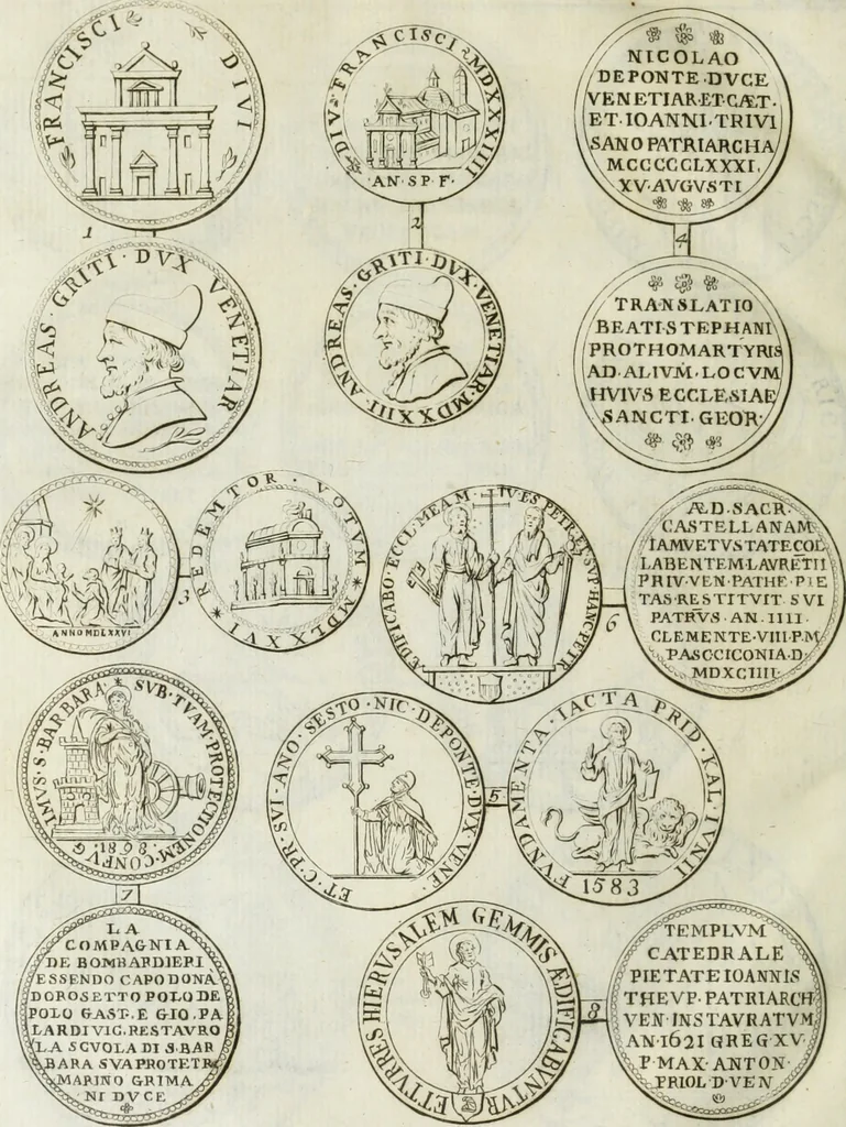 An illustration from Notizie storiche delle chiese e monasteri di Venezia, e di Torcello : tratte dalle chiese veneziane, e torcellane, 1758, leaf 41